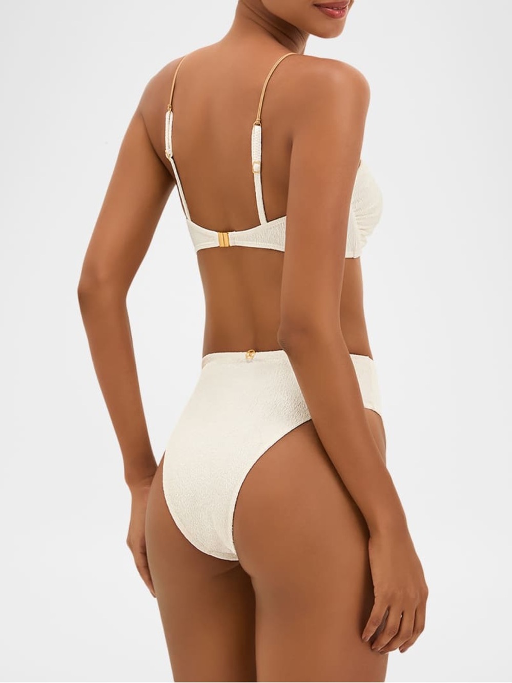 NWT Vix Firenze Lesley Carol Bikini Top in White Size Small - Picture 3 of 7